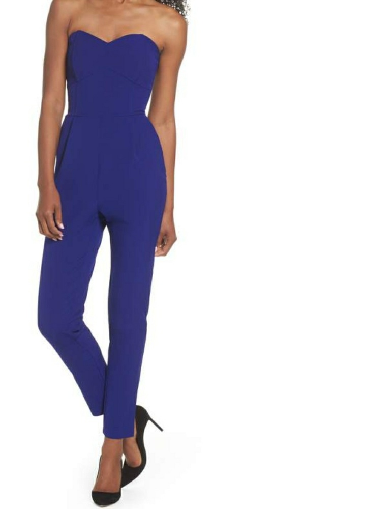 The cutest blue jumpsuit! NWT.